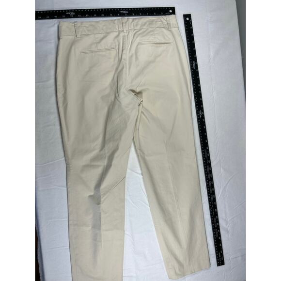 J Crew Classic Café Capri Khaki Ankle Straight Leg Size‎ 6 - Picture 7 of 7